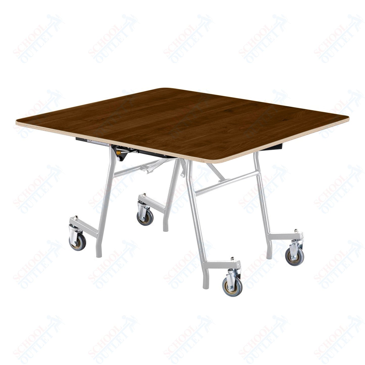 NPS MTSSF Series 48" Square Easyfold Mobile Table (National Public Seating NPS-MTSSF-48Q)