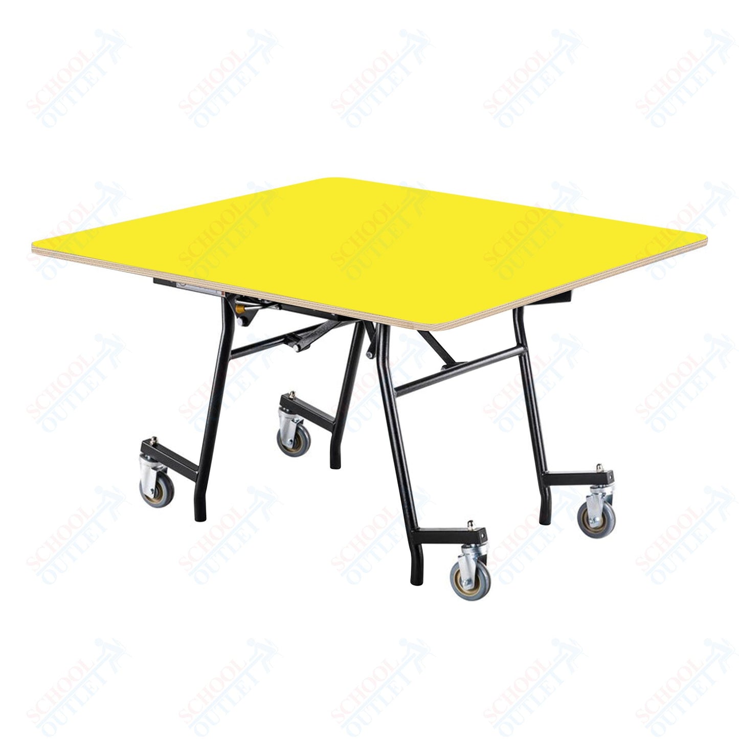 NPS MTSSF Series 48" Square Easyfold Mobile Table (National Public Seating NPS-MTSSF-48Q)