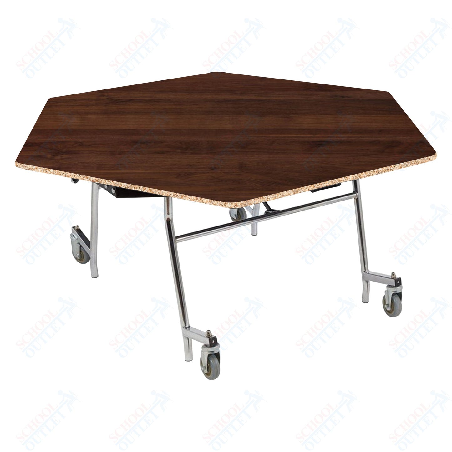 NPS EasyFold 60" Hexagon Table (National Public Seating NPS-MTSSF-60H)