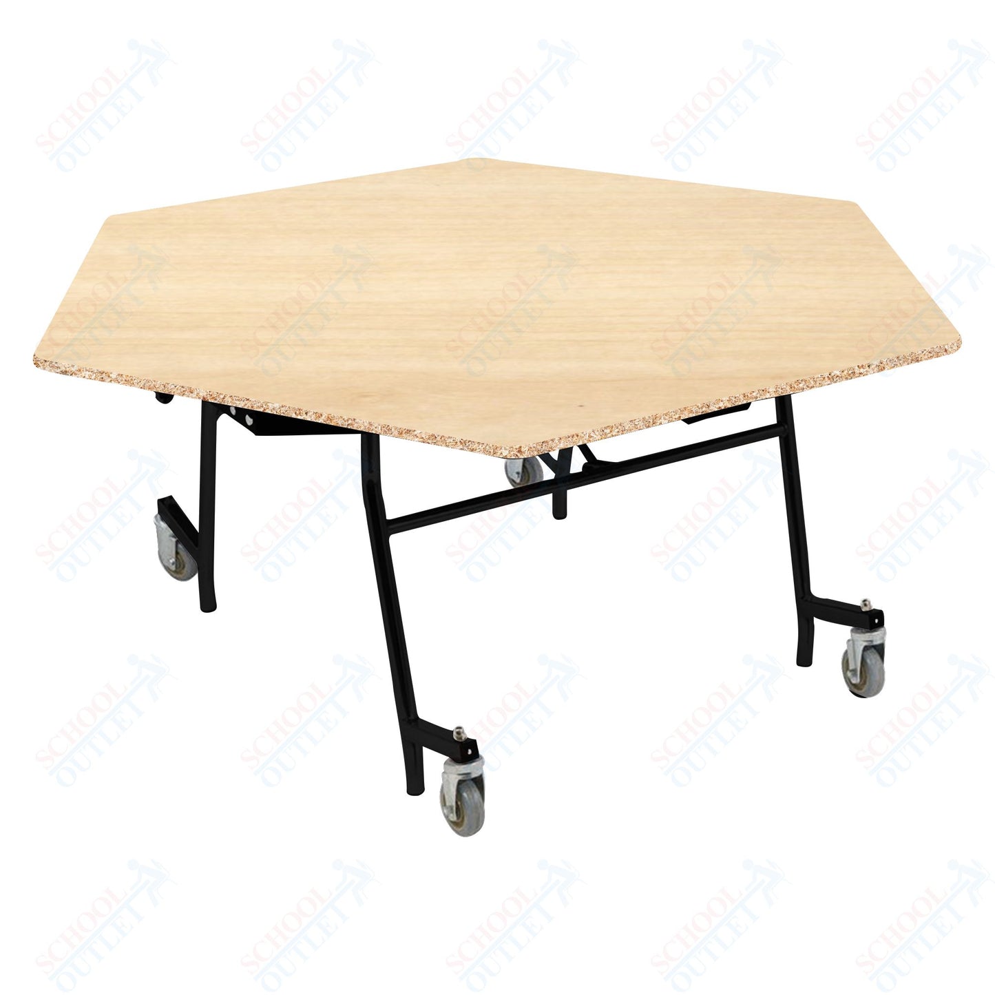 NPS EasyFold 60" Hexagon Table (National Public Seating NPS-MTSSF-60H)