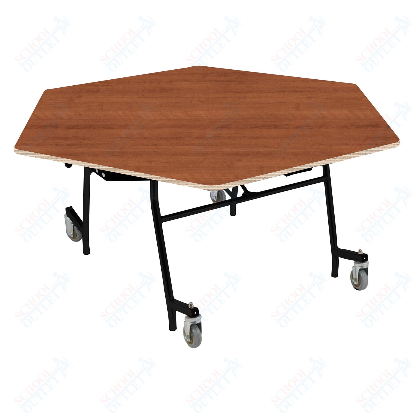 NPS EasyFold 60" Hexagon Table (National Public Seating NPS-MTSSF-60H)