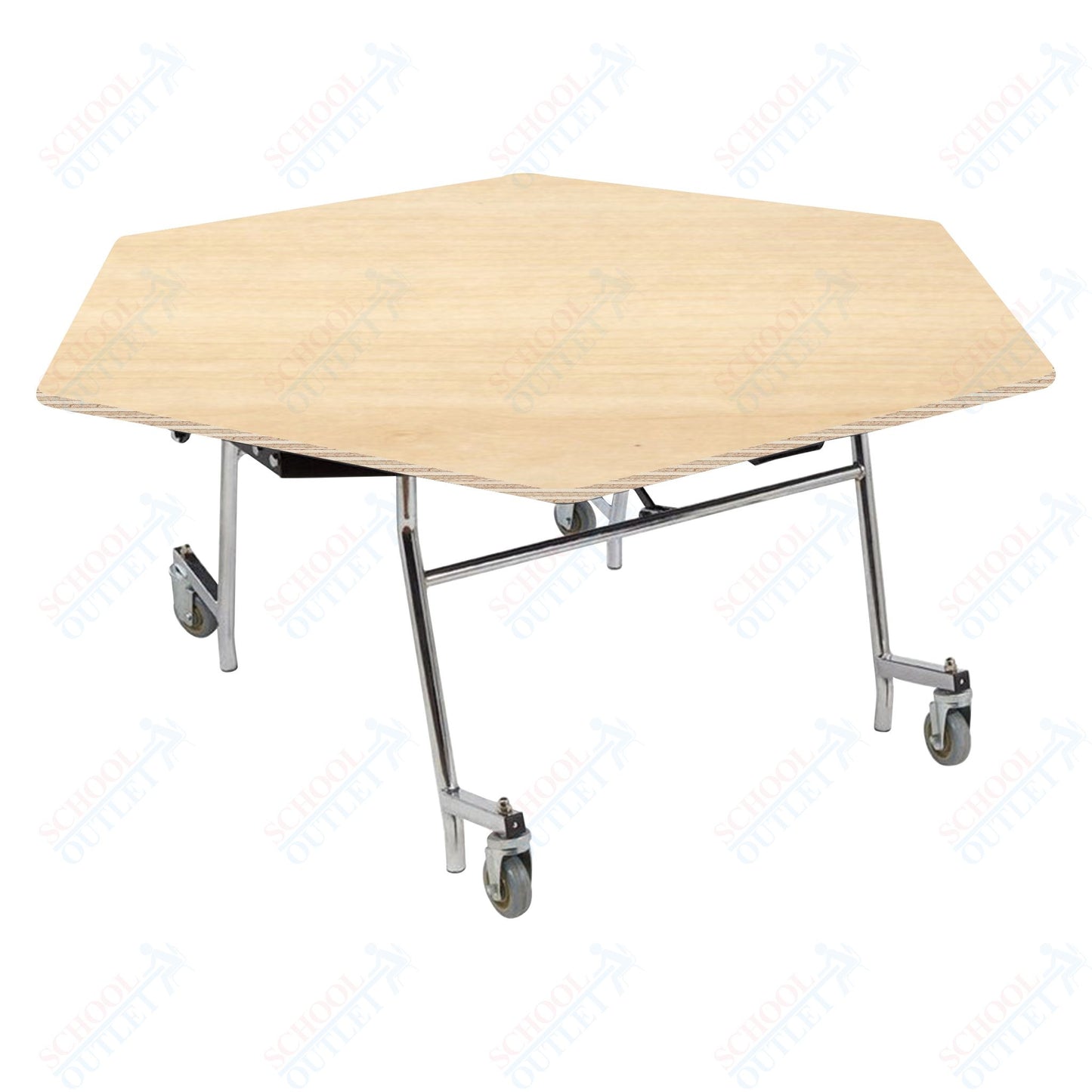 NPS EasyFold 60" Hexagon Table (National Public Seating NPS-MTSSF-60H)