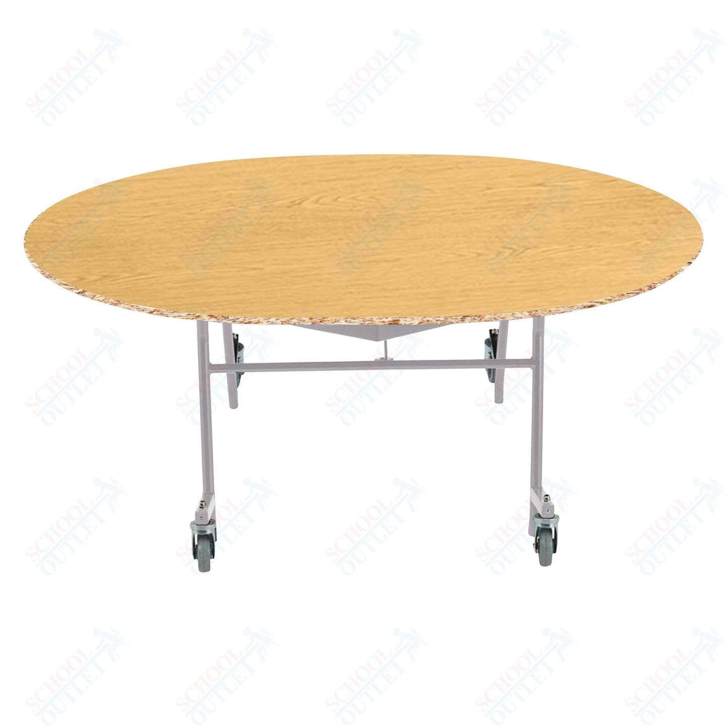 NPS EasyFold 60" x 72" Oval Table (National Public Seating NPS-MTSSF-60V)