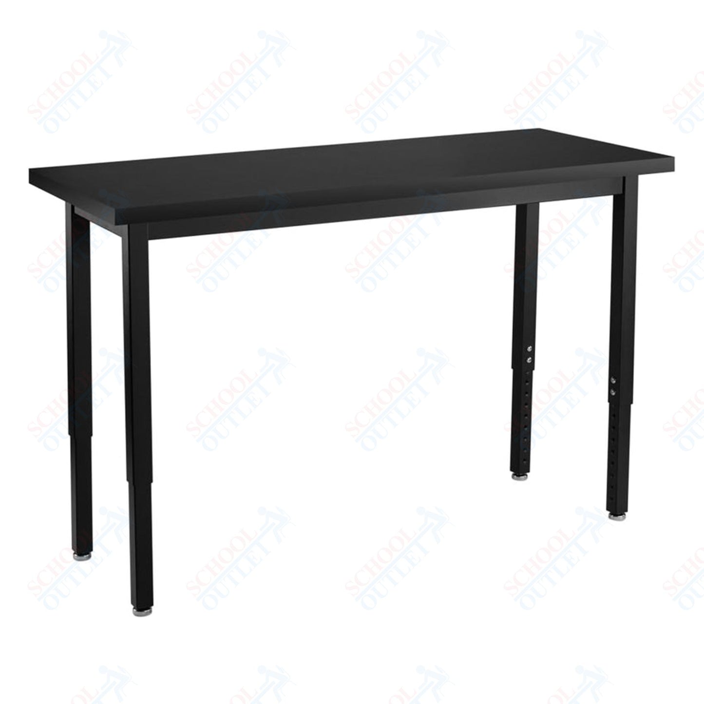 NPS Science Lab Table, 18" X 54", Steel Legs (National Public Seating NPS-SLT3-1854C)