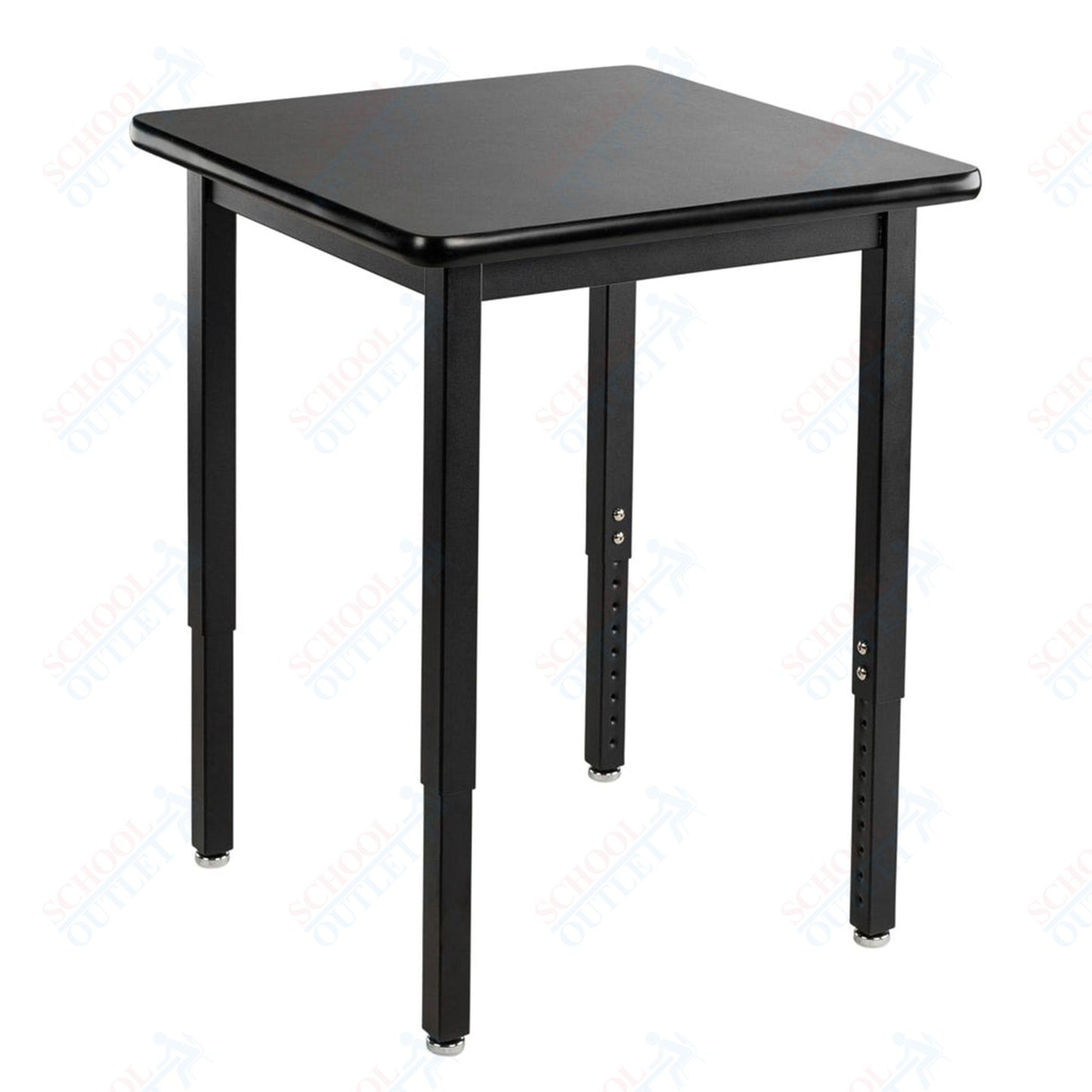 NPS Science Lab Table, 24" X 24", Steel Legs (National Public Seating NPS-SLT3-2424C)