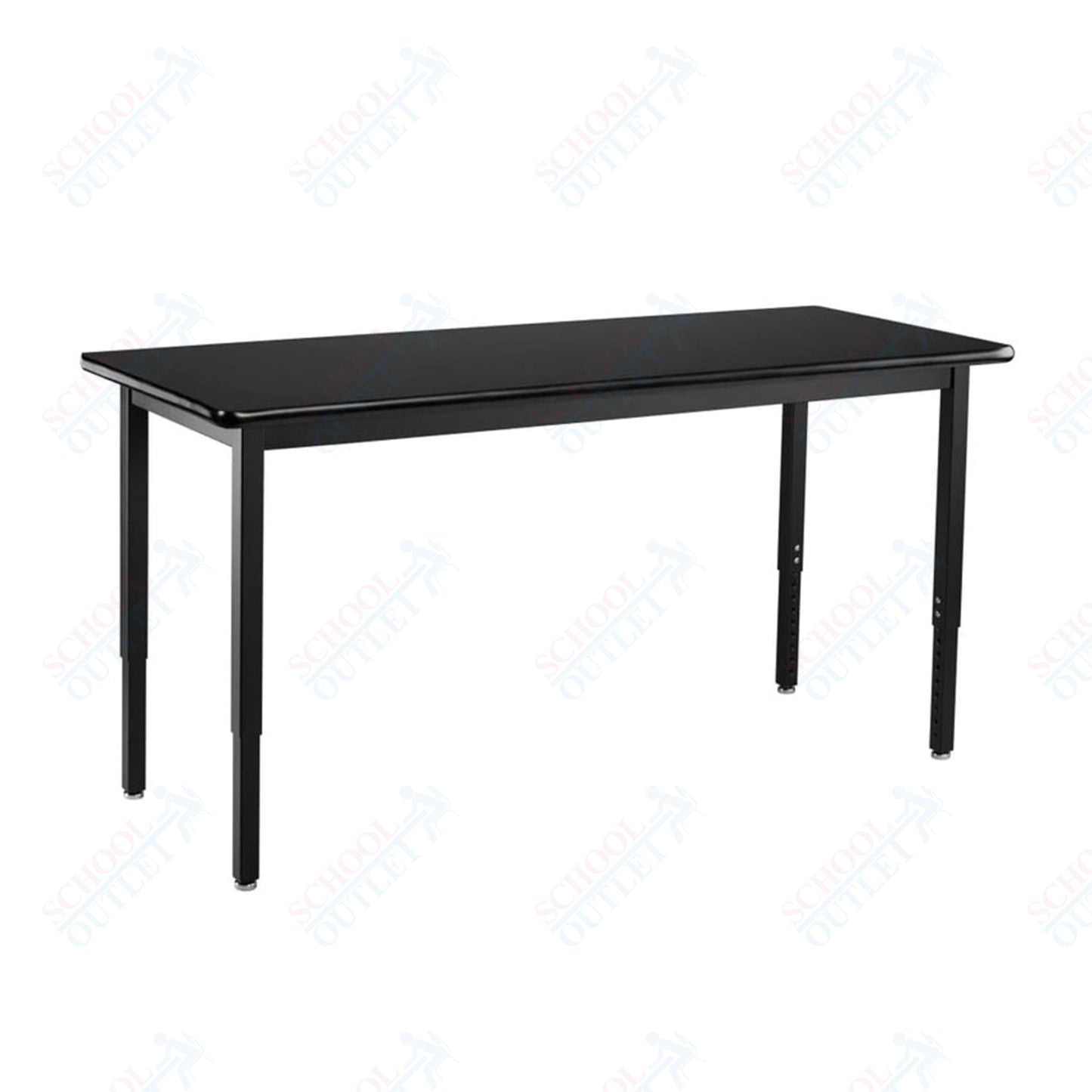 NPS Science Lab Table, 24" X 84", Steel Legs (National Public Seating NPS-SLT3-2484C)