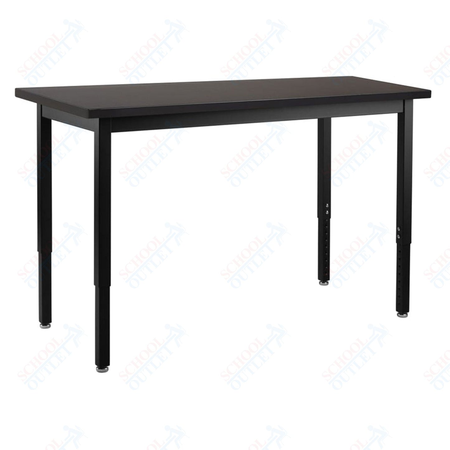 NPS Science Lab Table, 24" X 96", Steel Legs (National Public Seating NPS-SLT3-2496C)