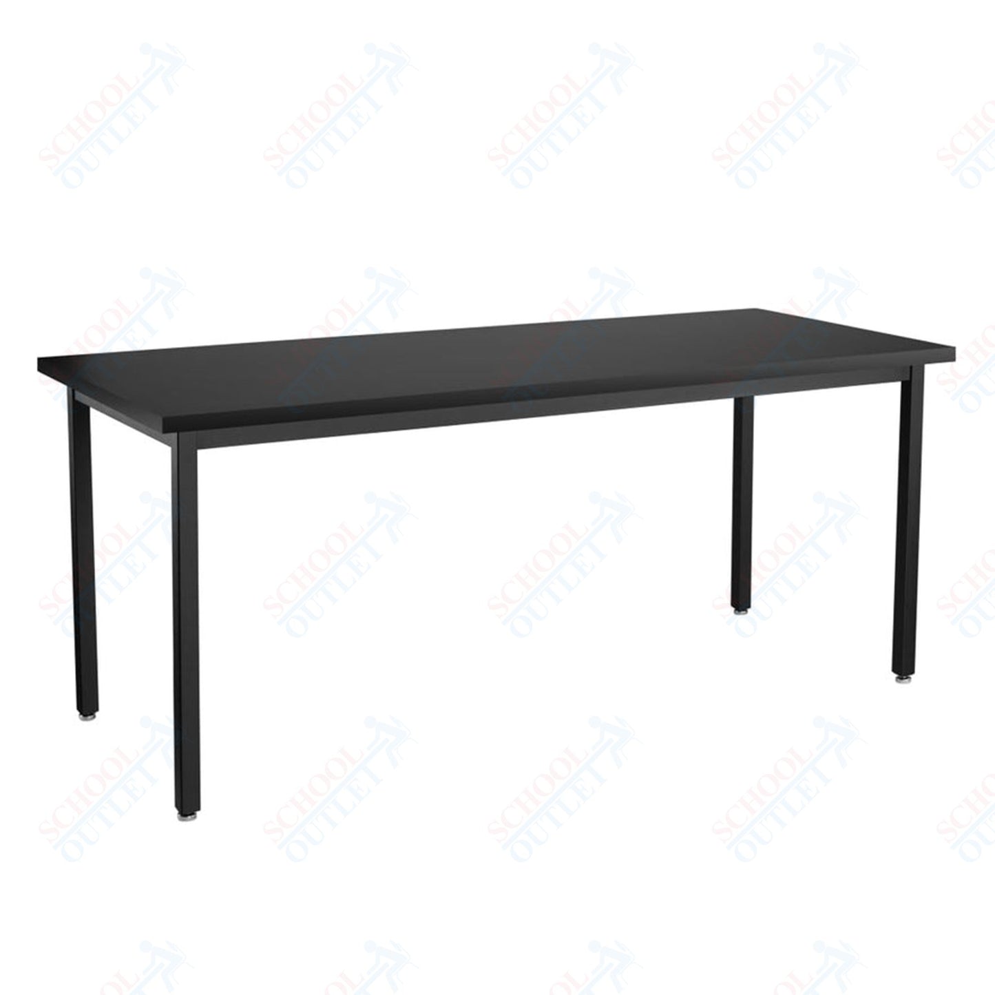 NPS Science Lab Table, 24" X 96", Steel Legs (National Public Seating NPS-SLT3-2496C)