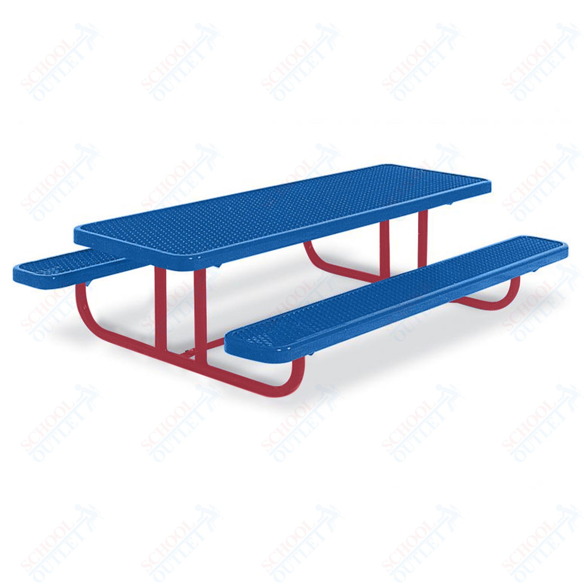 UltraPlay 4' Portable Rectangular Preschool Kids Picnic Table - SchoolOutlet