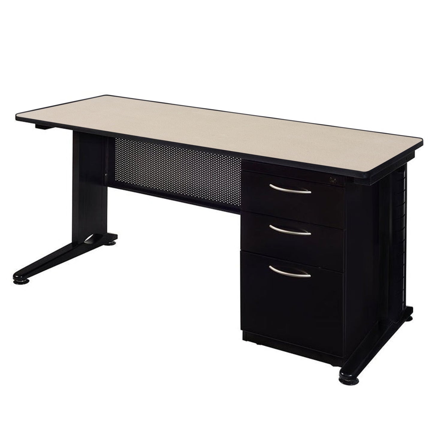 Regency Fusion 66" x 30" Teachers Desk with Single Pedestal Drawer Unit