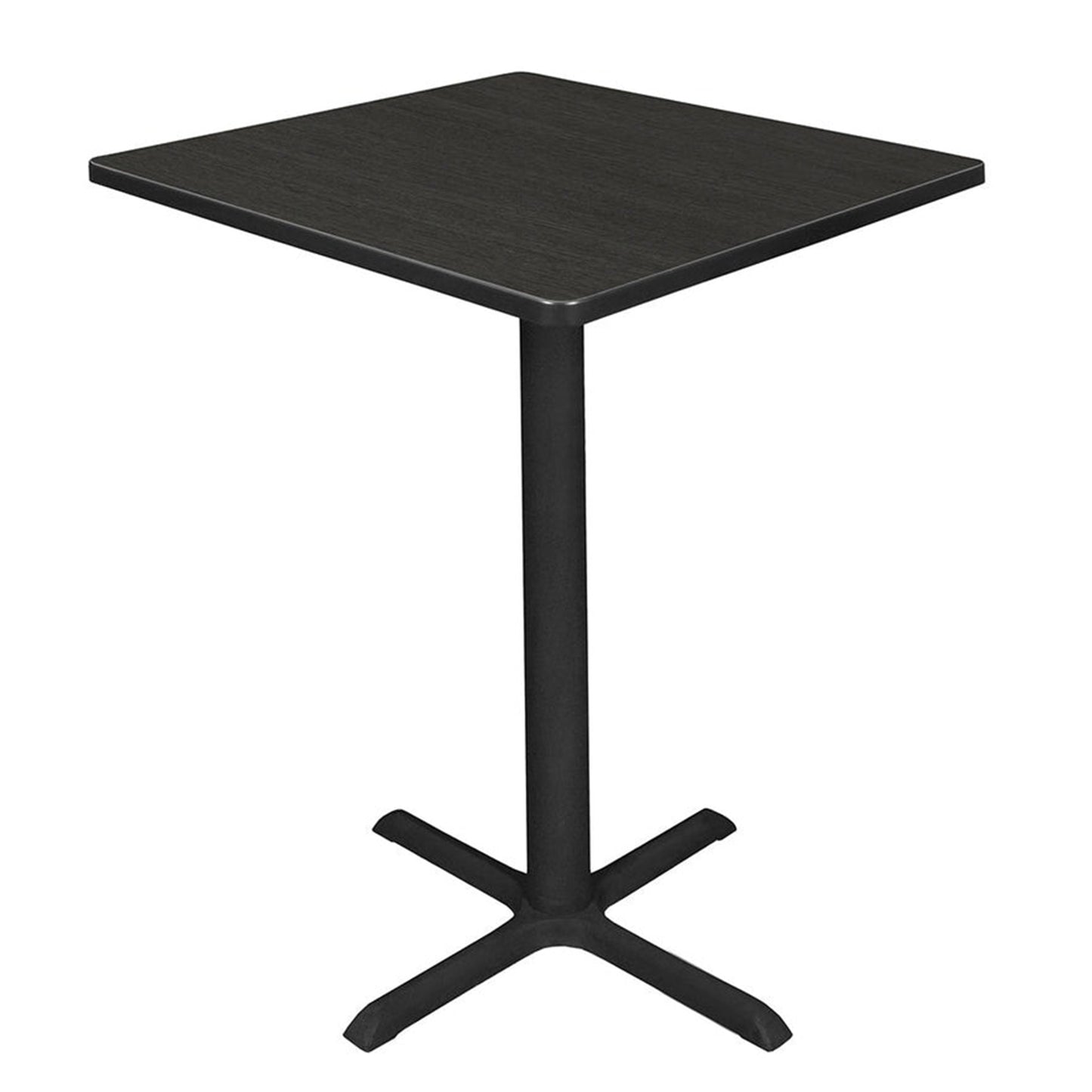 Regency Cain Small 30 in. Square X - Base Cafe Table