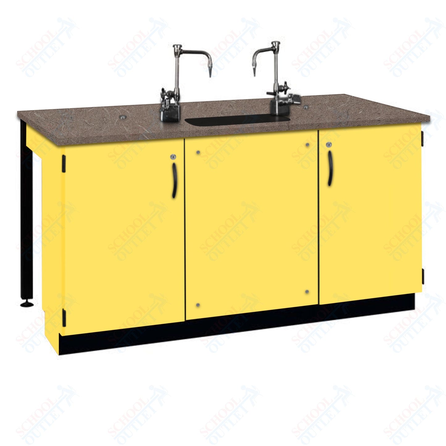 Phenolic Top Two Student Table with Sink (84002 K36 24)