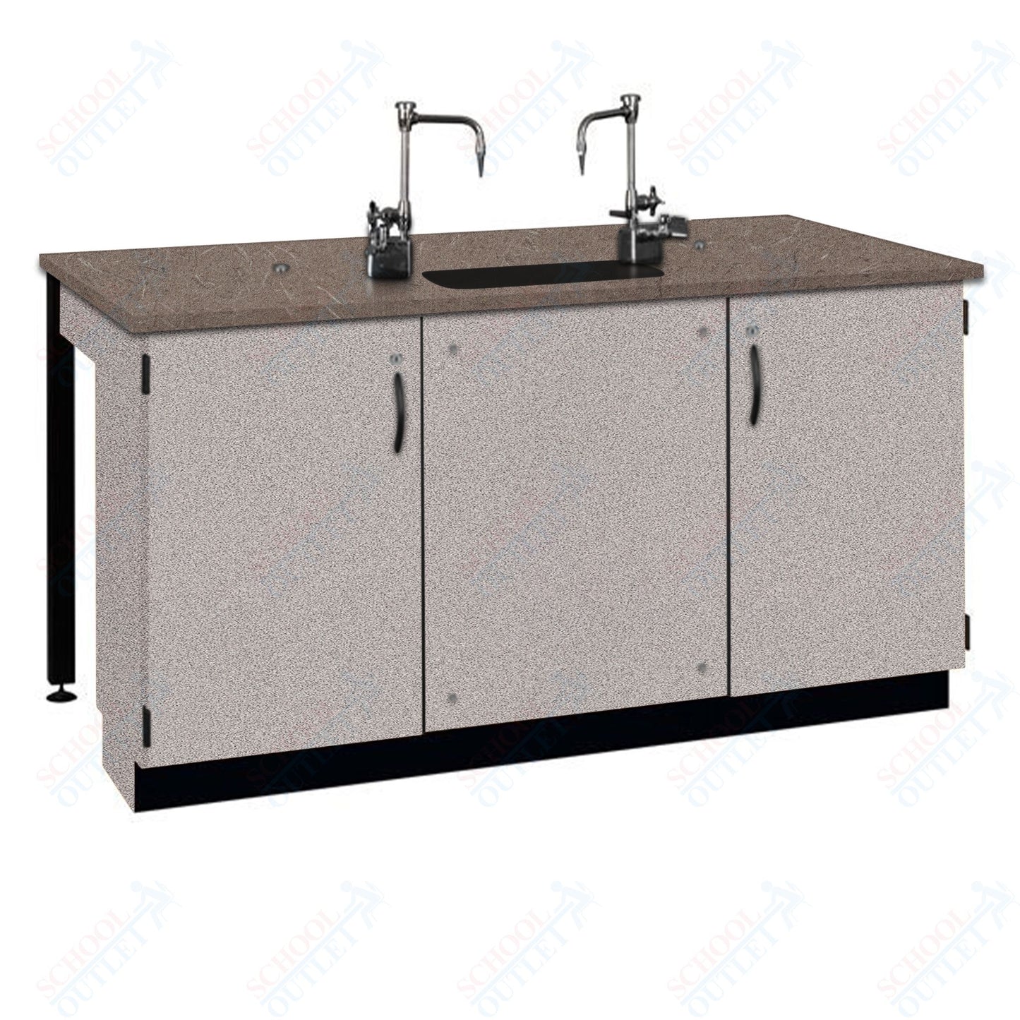 Phenolic Top Two Student Table with Sink (84002 K36 24)