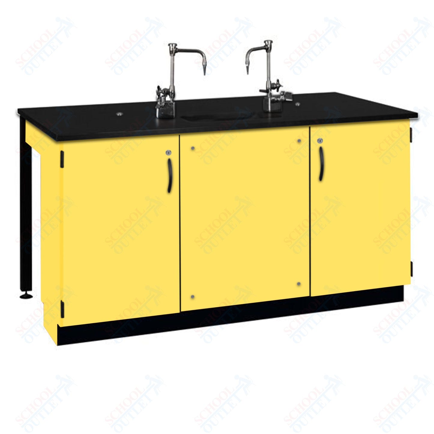 Phenolic Top Two Student Table with Sink (84002 K36 24)