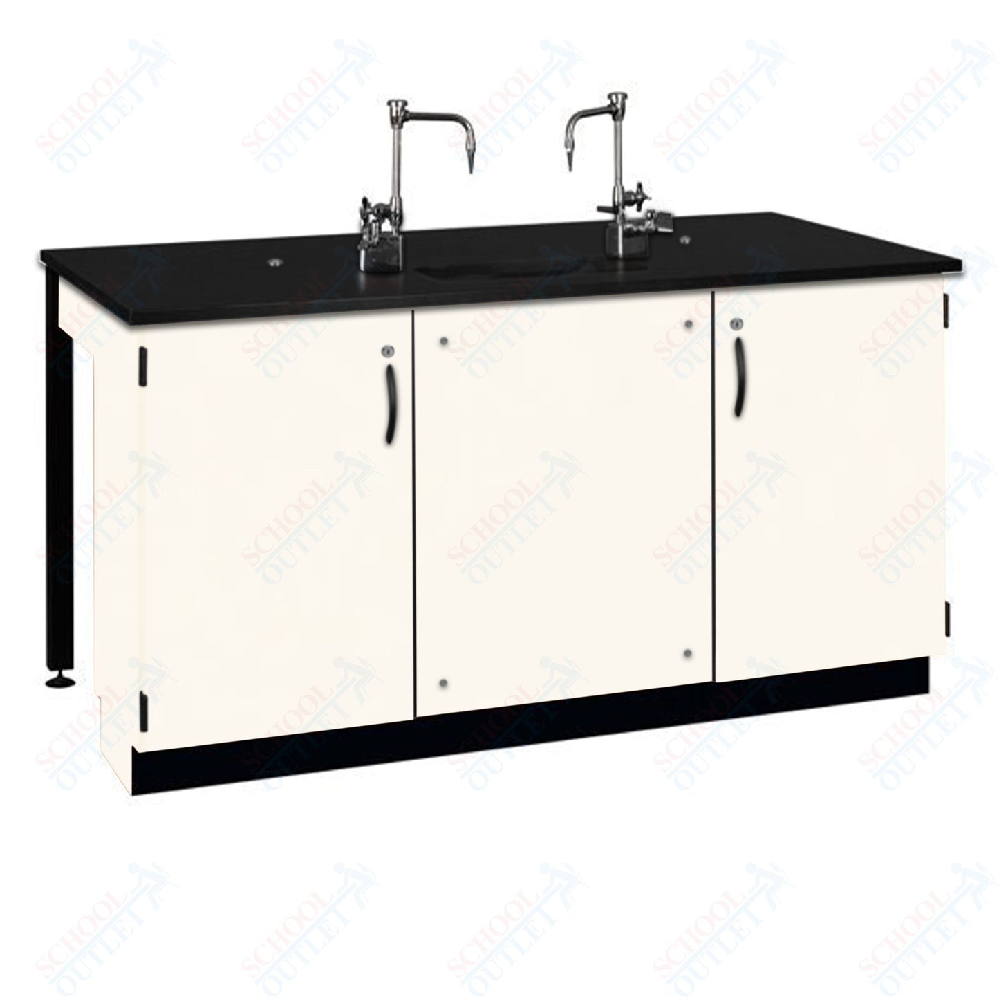 Phenolic Top Two Student Table with Sink (84002 K36 24)