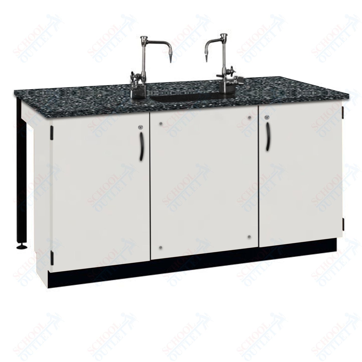 Phenolic Top Two Student Table with Sink (84002 K36 24)