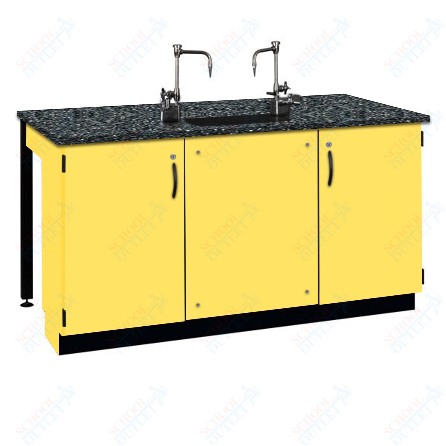 Phenolic Top Two Student Table with Sink (84002 K36 24)