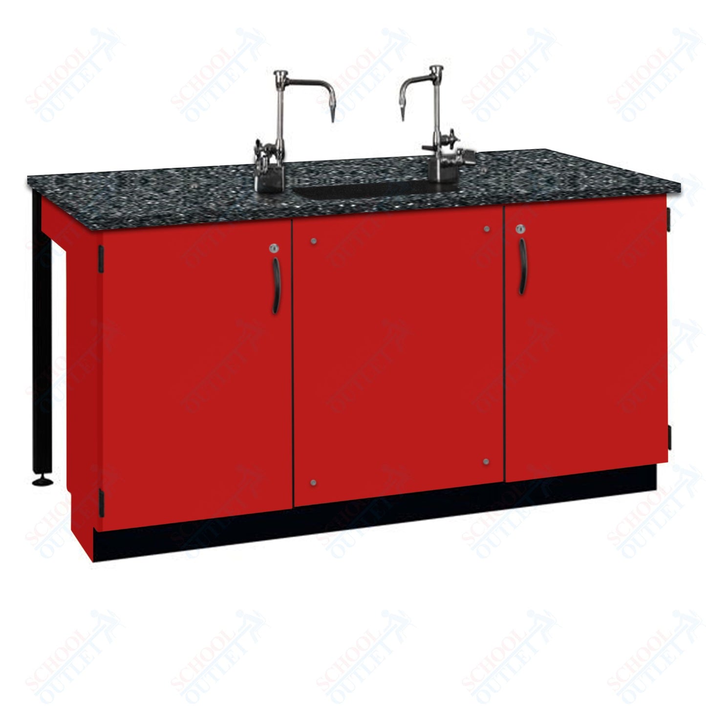 Phenolic Top Two Student Table with Sink (84002 K36 24)