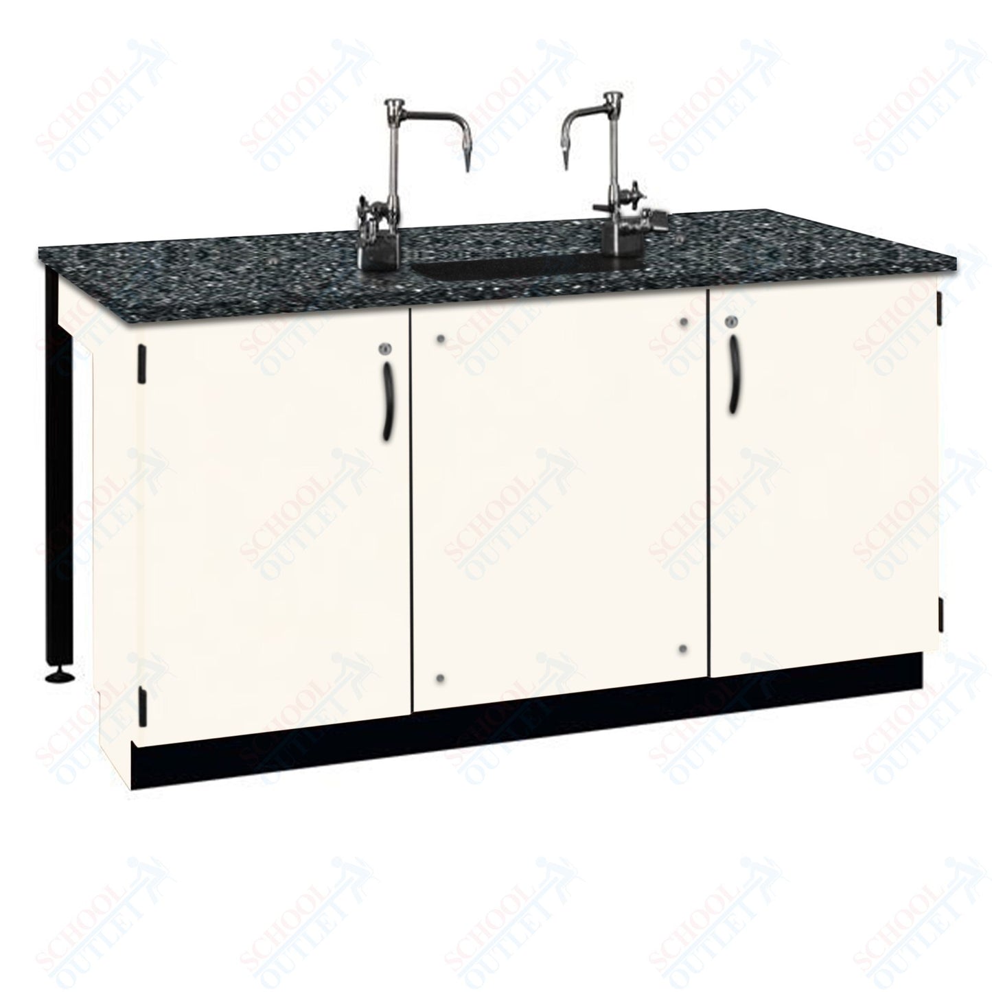 Phenolic Top Two Student Table with Sink (84002 K36 24)