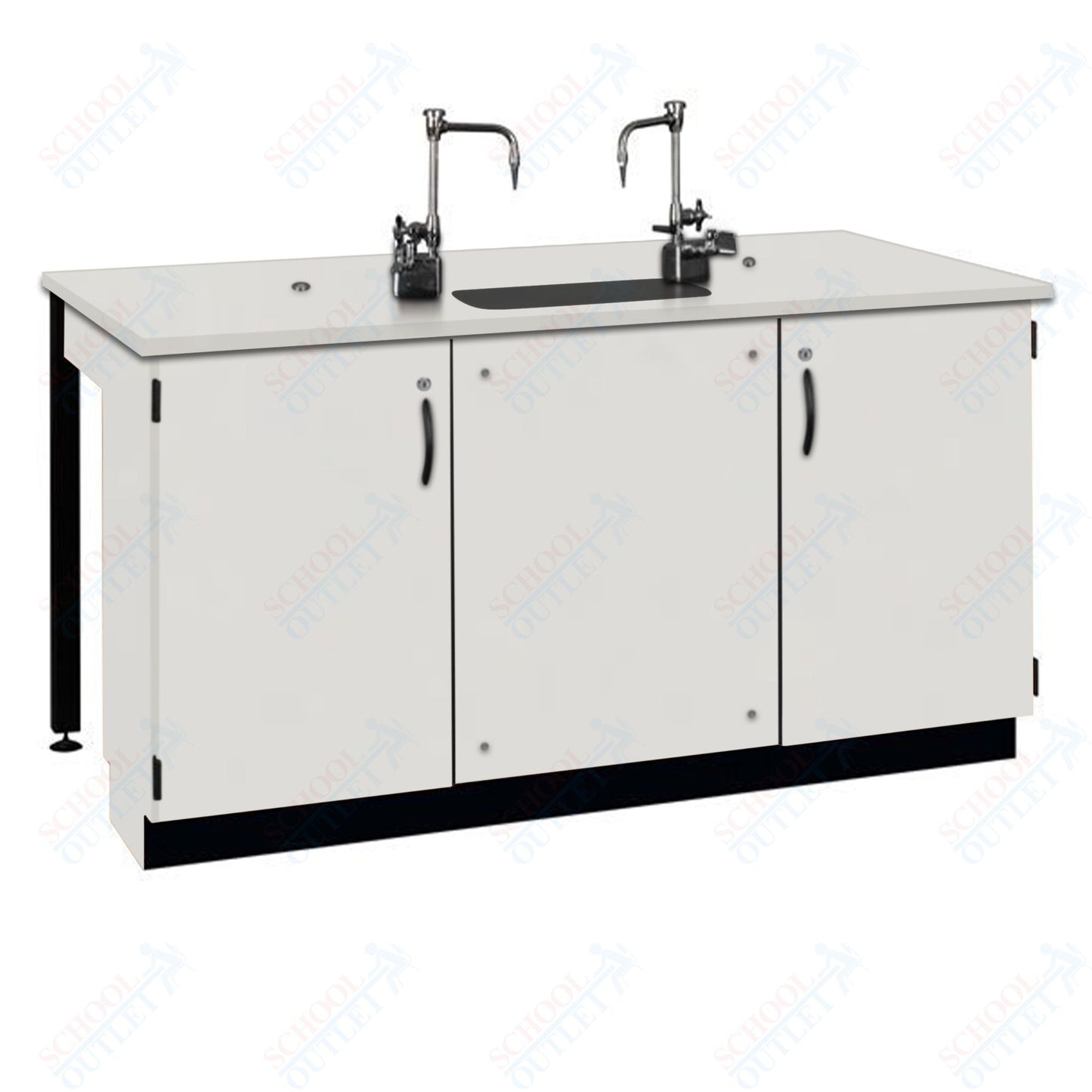 Phenolic Top Two Student Table with Sink (84002 K36 24)