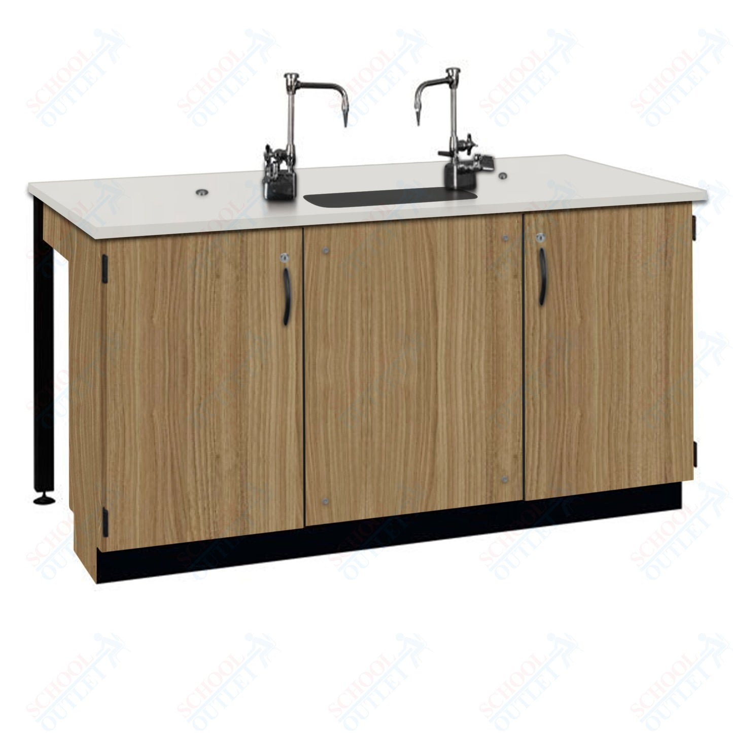 Phenolic Top Two Student Table with Sink (84002 K36 24)