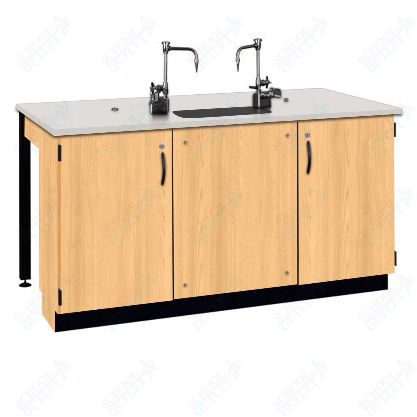 Phenolic Top Two Student Table with Sink (84002 K36 24)