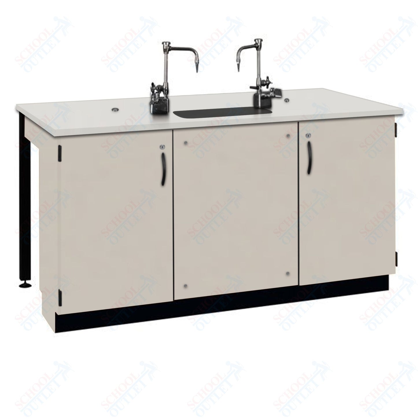 Phenolic Top Two Student Table with Sink (84002 K36 24)