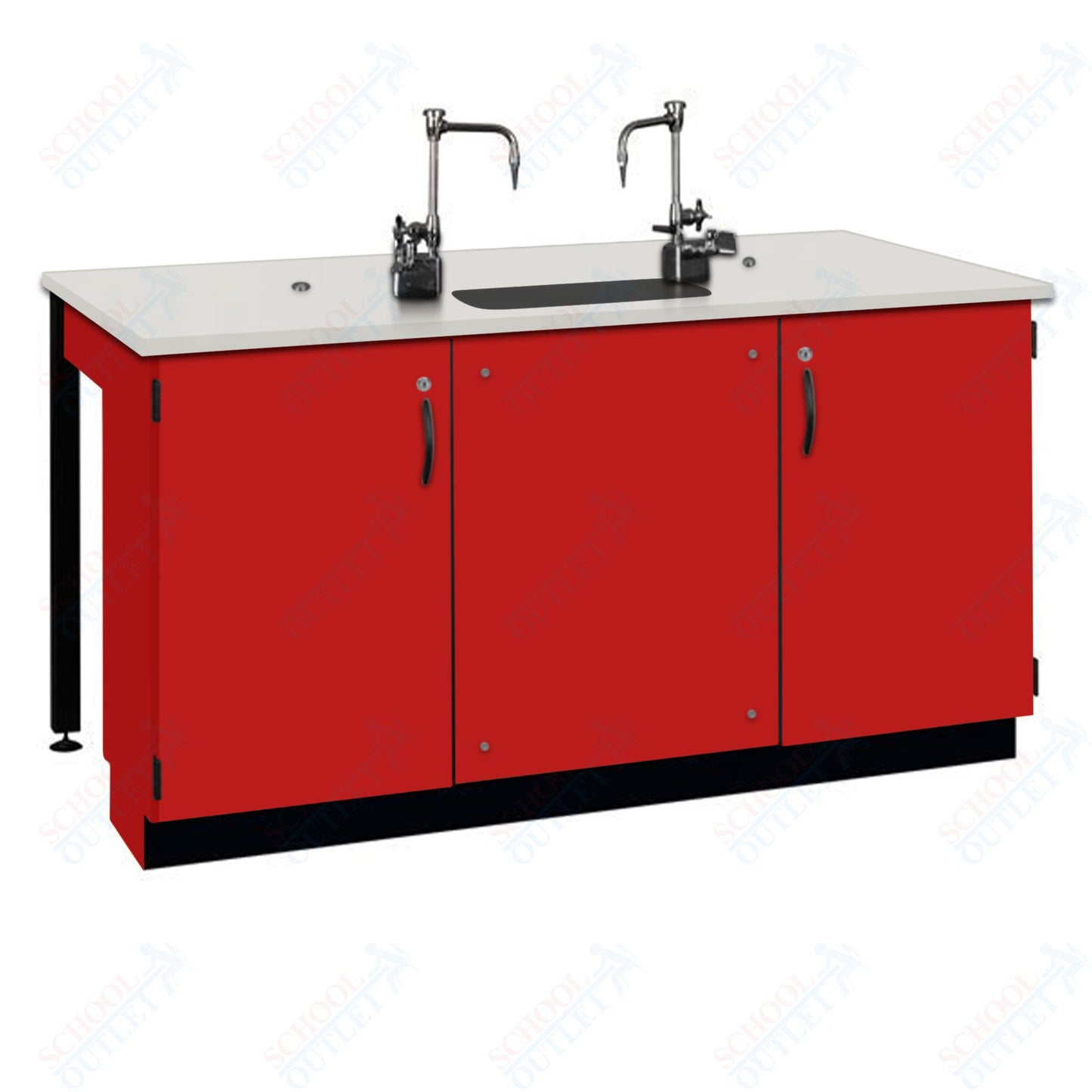 Phenolic Top Two Student Table with Sink (84002 K36 24)