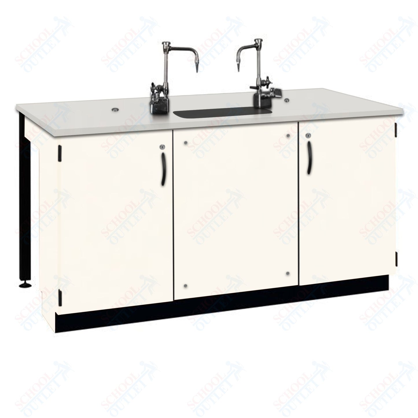 Phenolic Top Two Student Table with Sink (84002 K36 24)