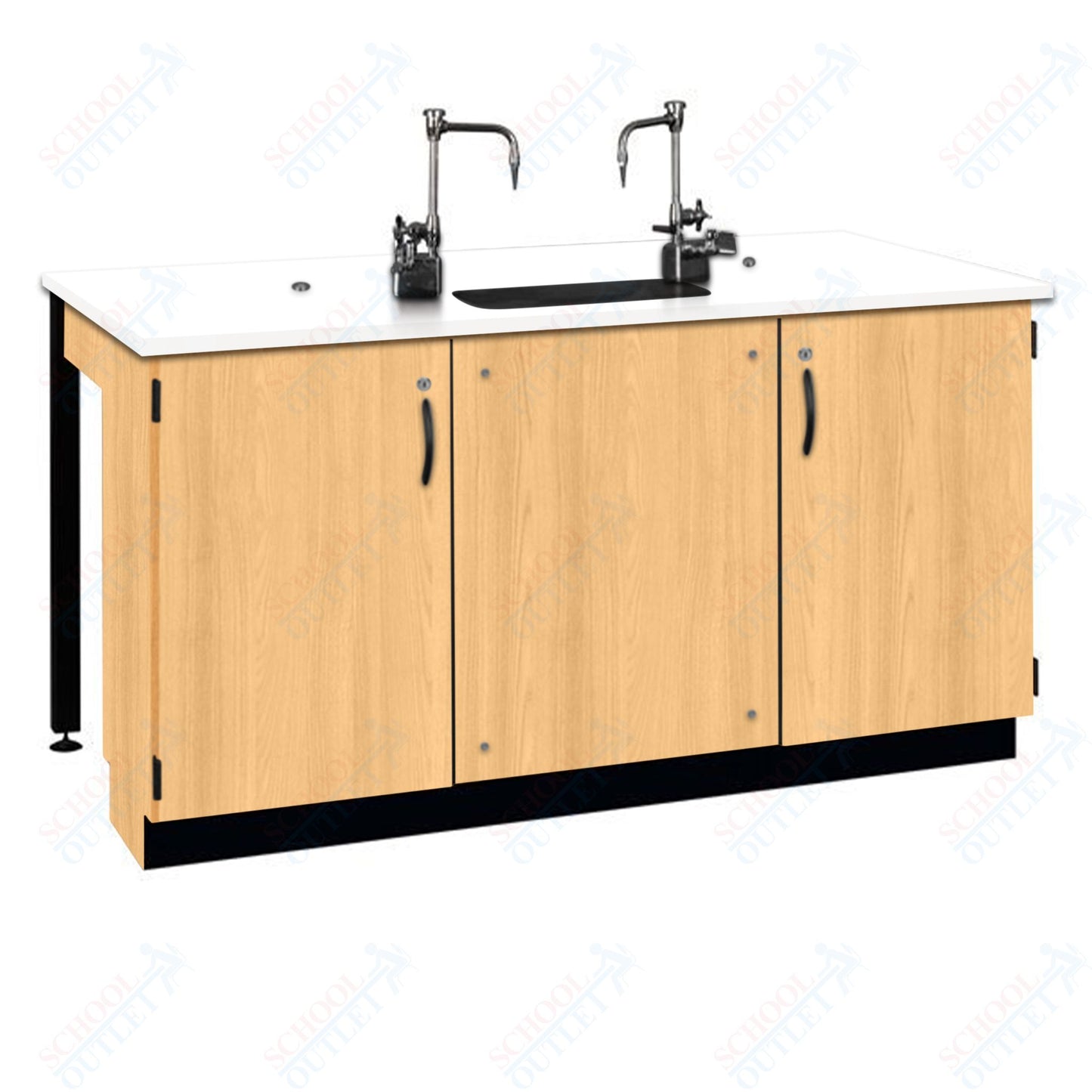 Phenolic Top Two Student Table with Sink (84002 K36 24)