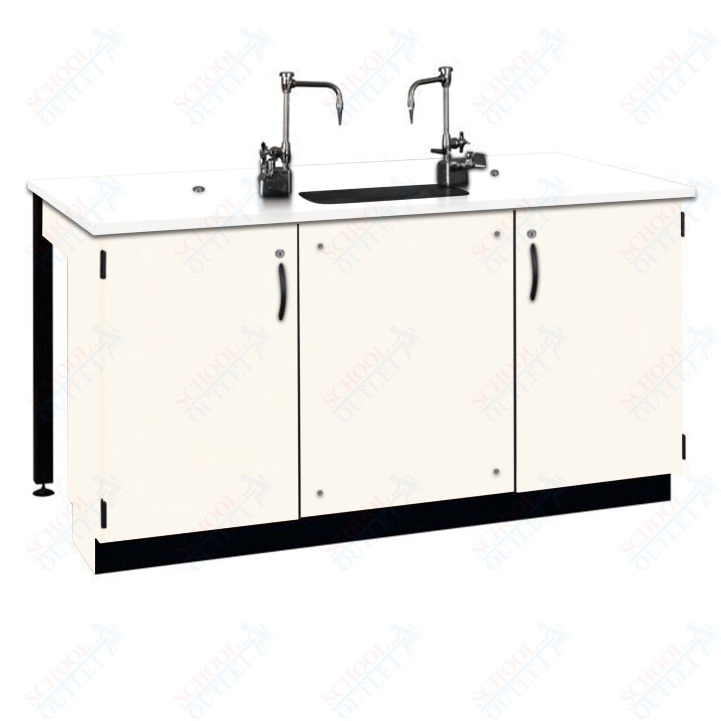 Phenolic Top Two Student Table with Sink (84002 K36 24)