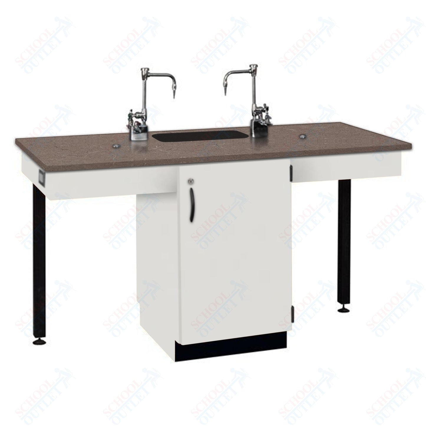 Phenolic Top Two Student Table with Sink (84008 K36 24)