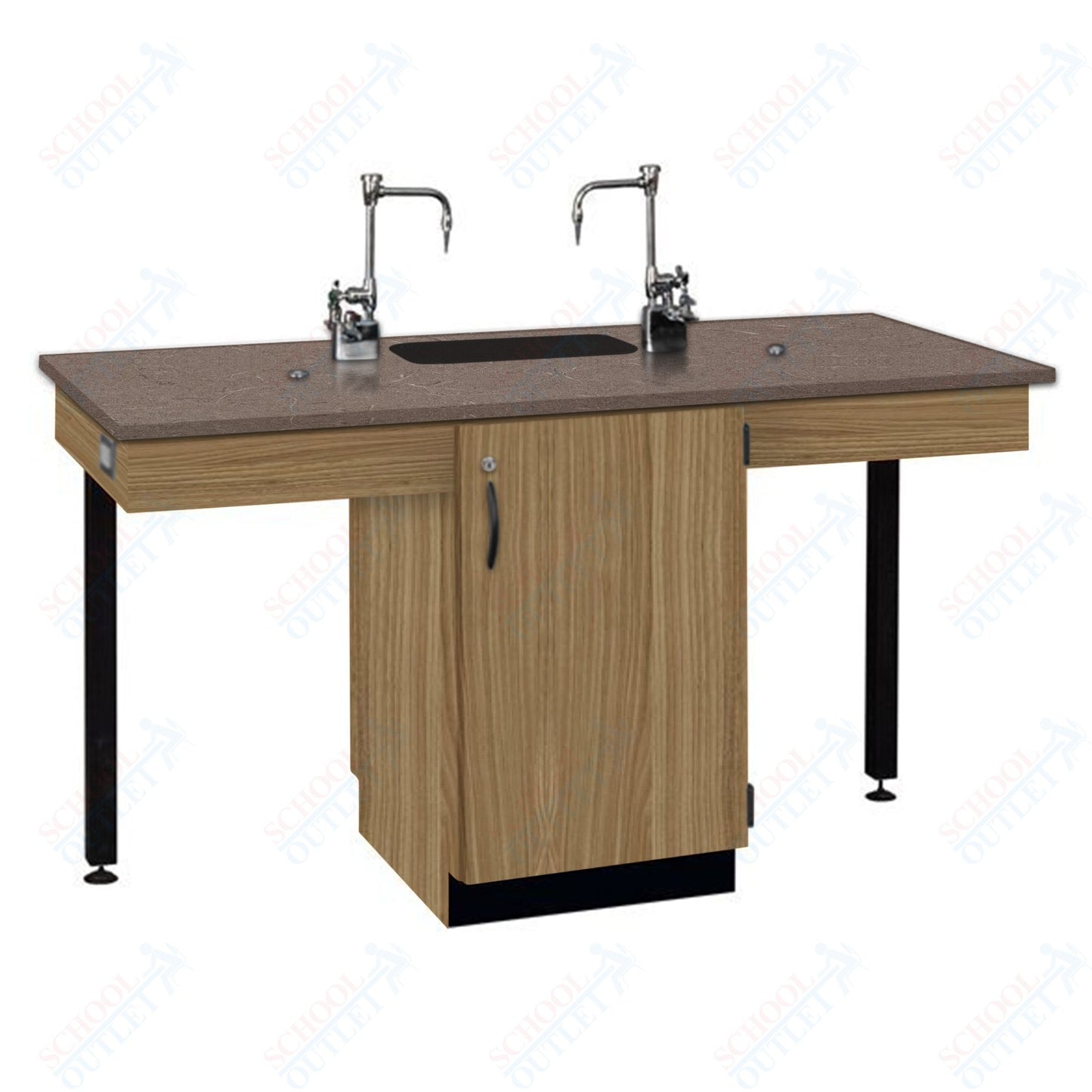 Phenolic Top Two Student Table with Sink (84008 K36 24)