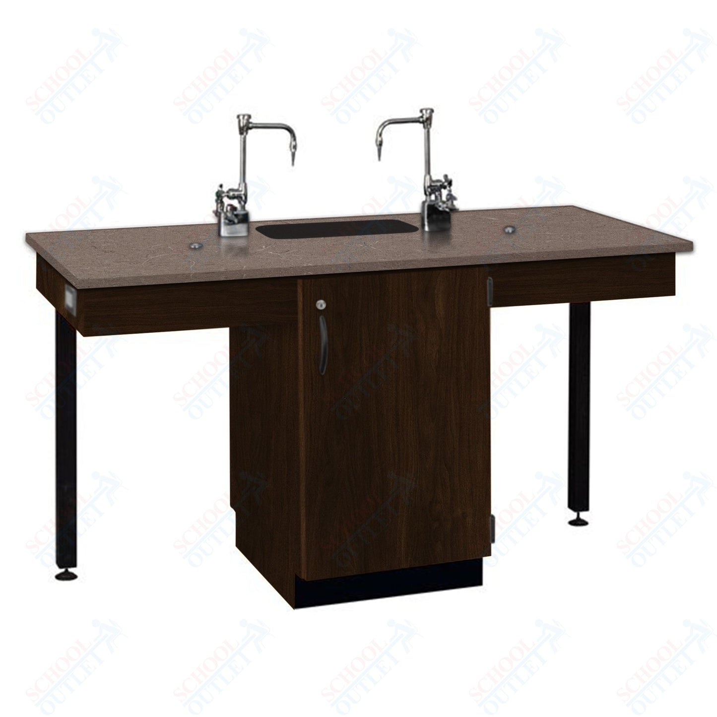 Phenolic Top Two Student Table with Sink (84008 K36 24)