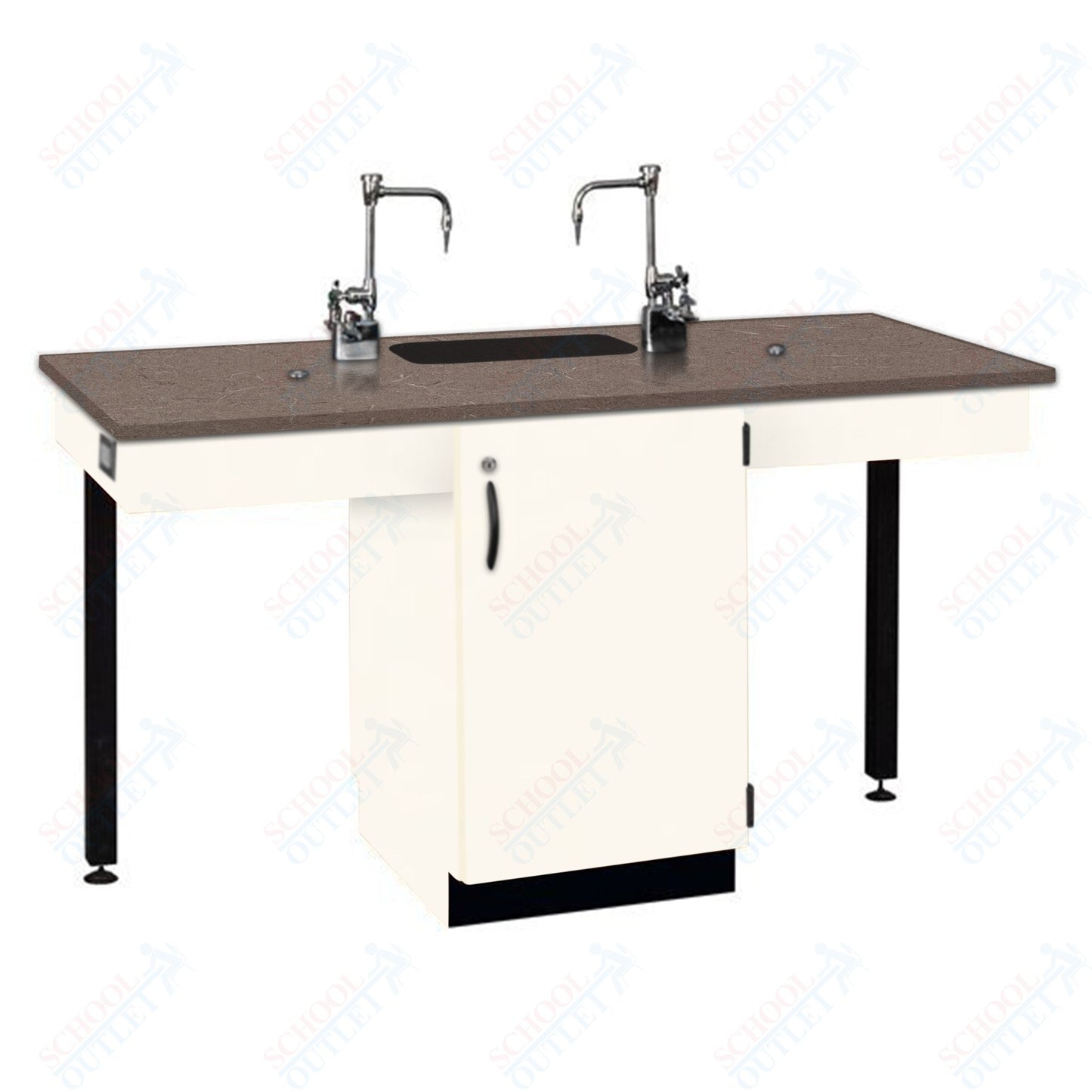 Phenolic Top Two Student Table with Sink (84008 K36 24)