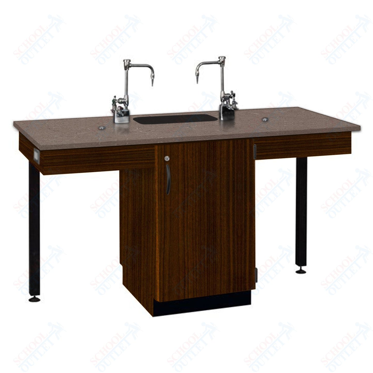 Phenolic Top Two Student Table with Sink (84008 K36 24)