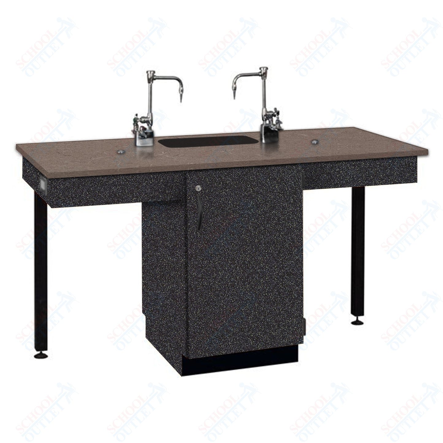 Phenolic Top Two Student Table with Sink (84008 K36 24)