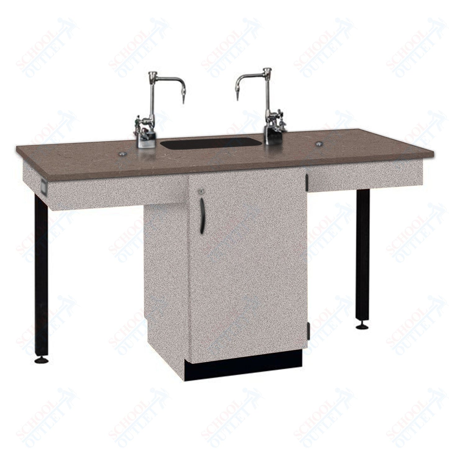 Phenolic Top Two Student Table with Sink (84008 K36 24)