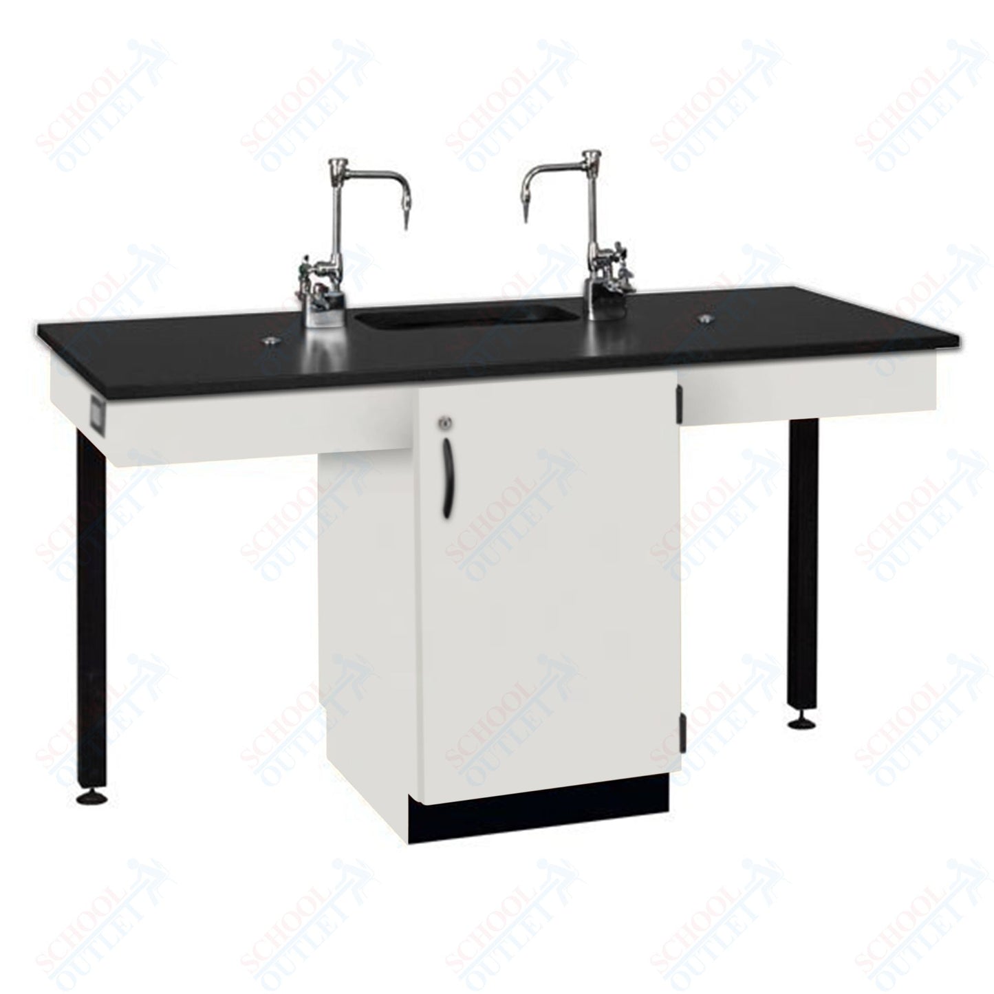 Phenolic Top Two Student Table with Sink (84008 K36 24)