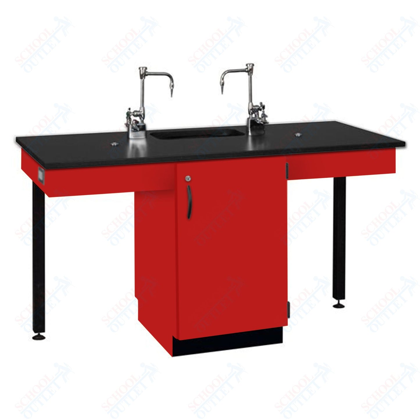 Phenolic Top Two Student Table with Sink (84008 K36 24)