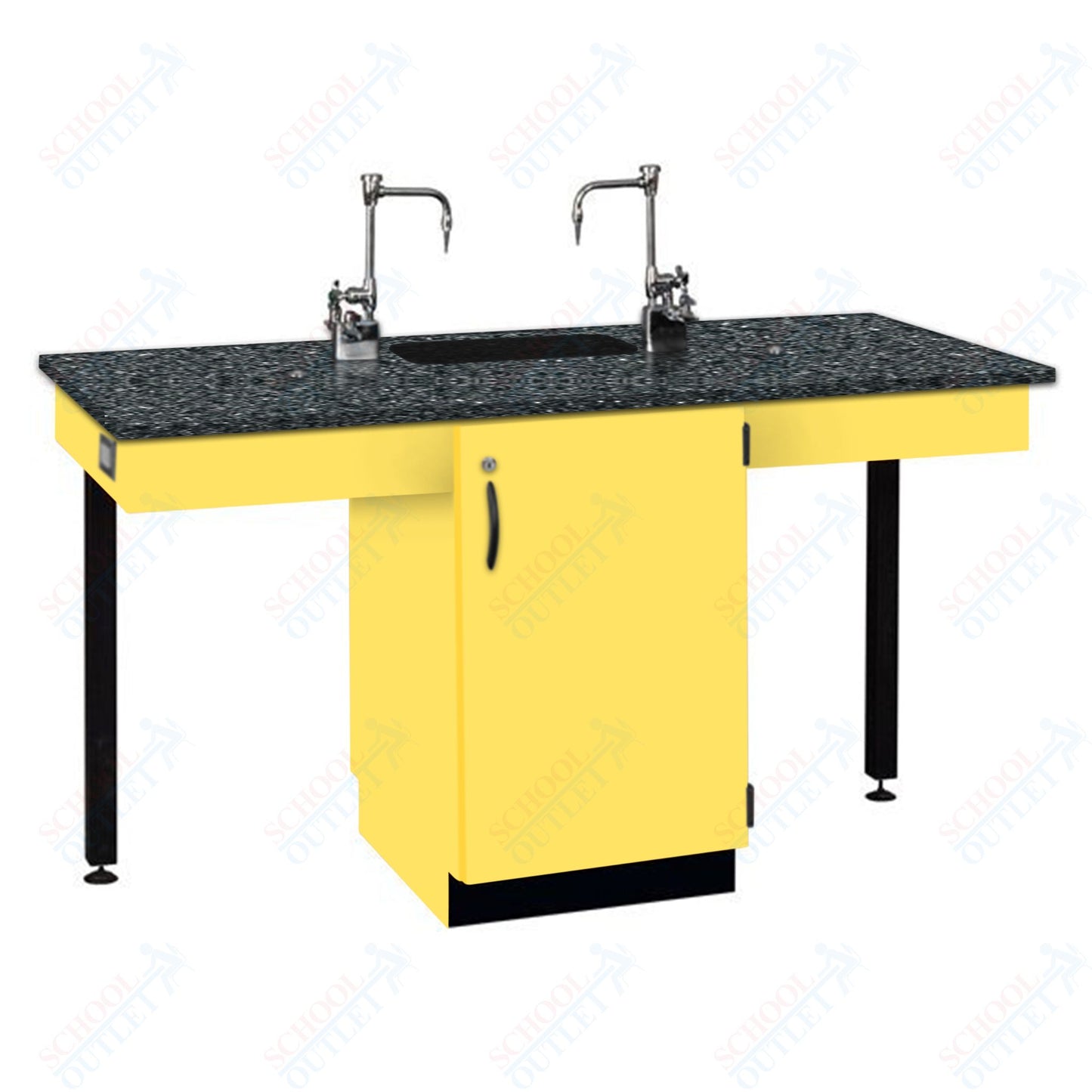 Phenolic Top Two Student Table with Sink (84008 K36 24)