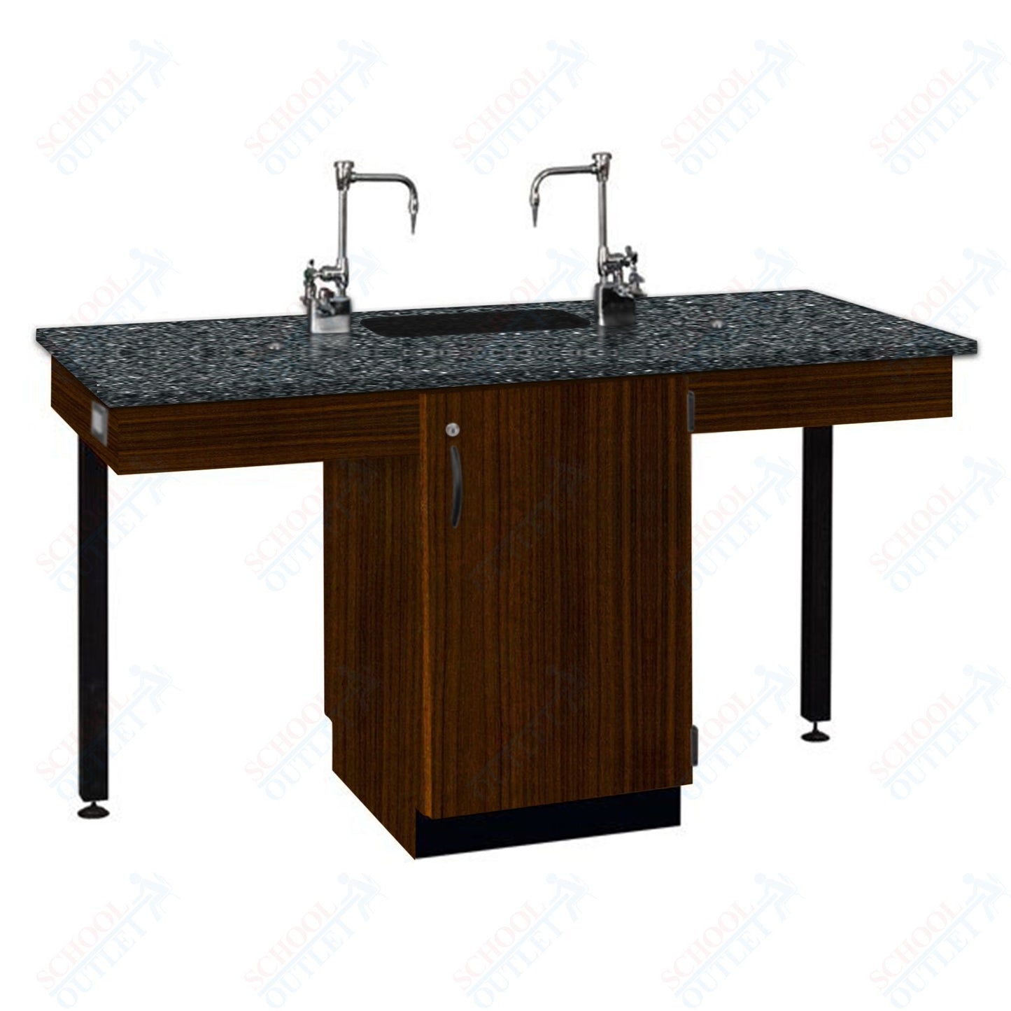 Phenolic Top Two Student Table with Sink (84008 K36 24)