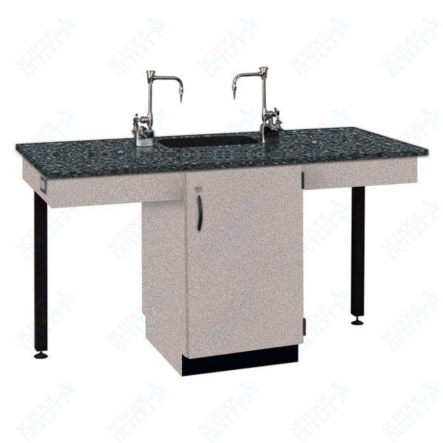 Phenolic Top Two Student Table with Sink (84008 K36 24)