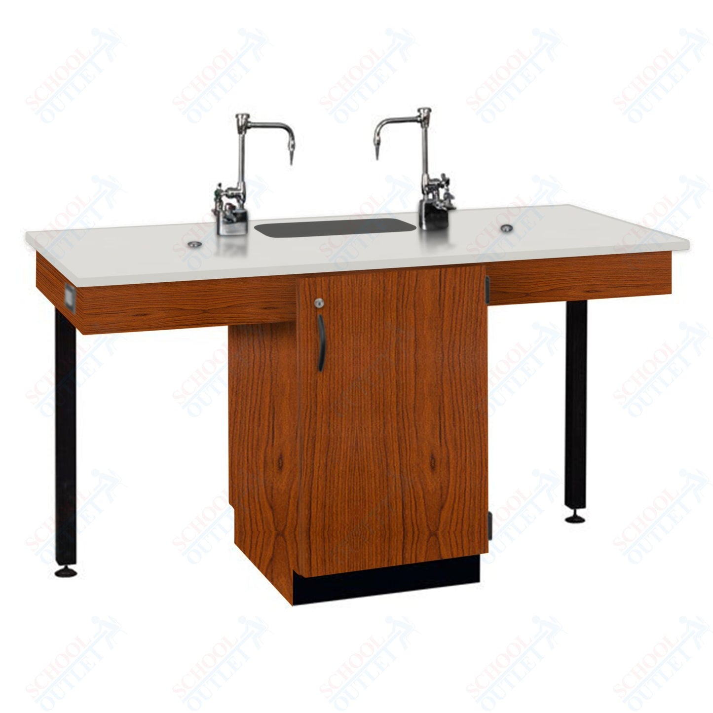 Phenolic Top Two Student Table with Sink (84008 K36 24)