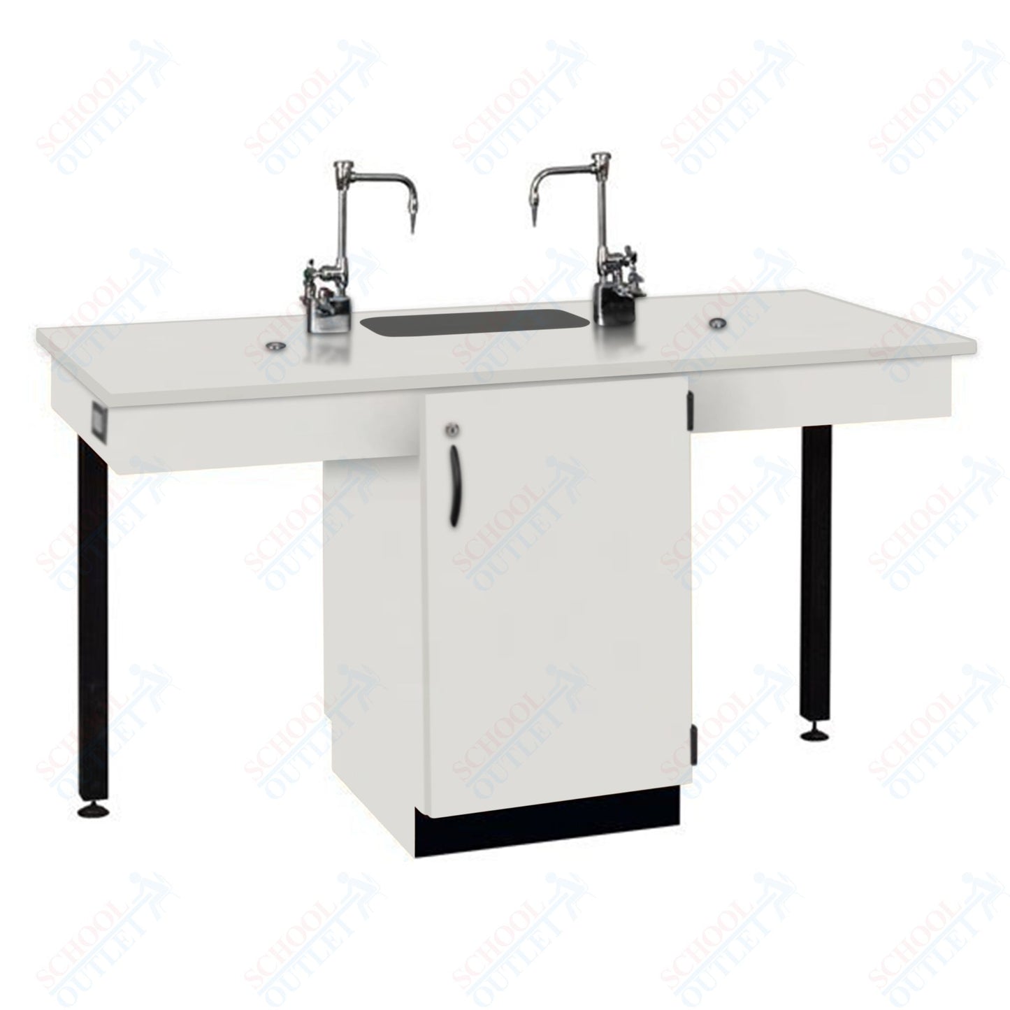 Phenolic Top Two Student Table with Sink (84008 K36 24)