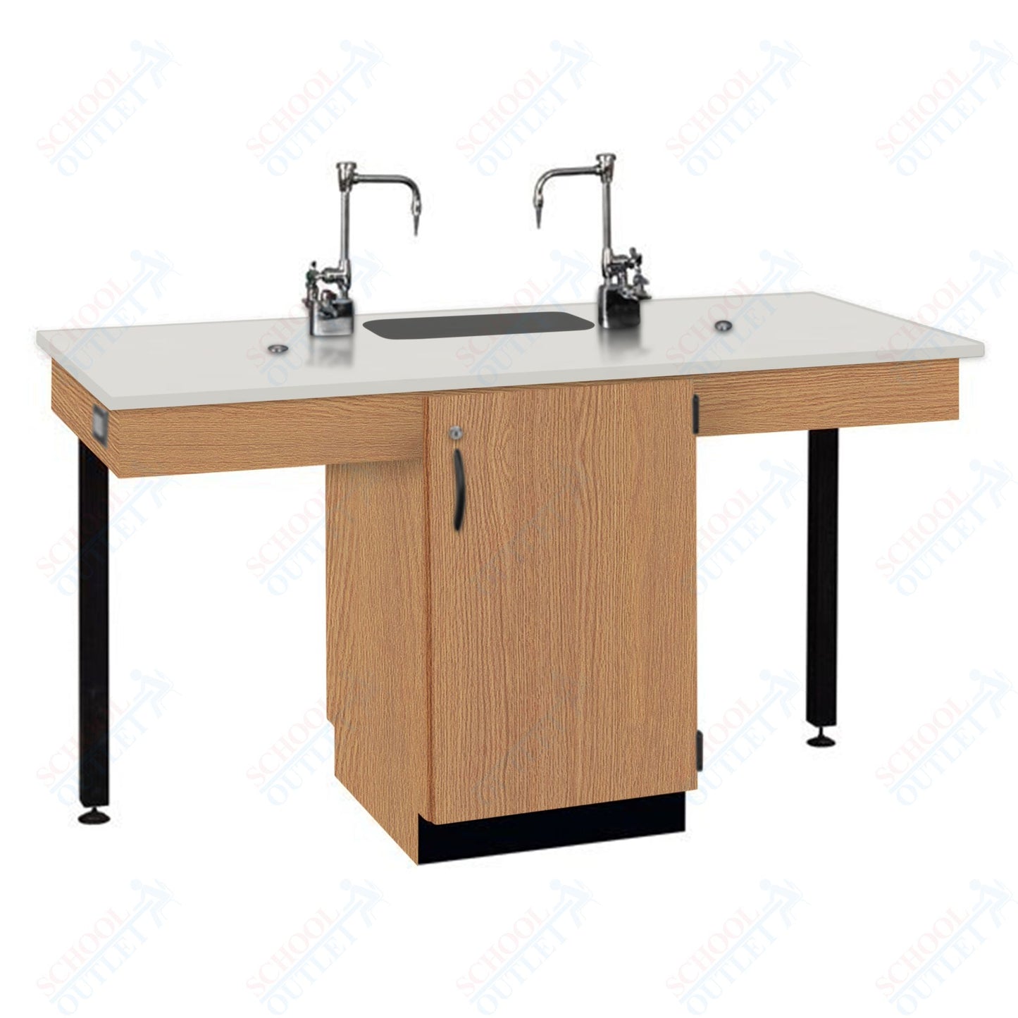 Phenolic Top Two Student Table with Sink (84008 K36 24)