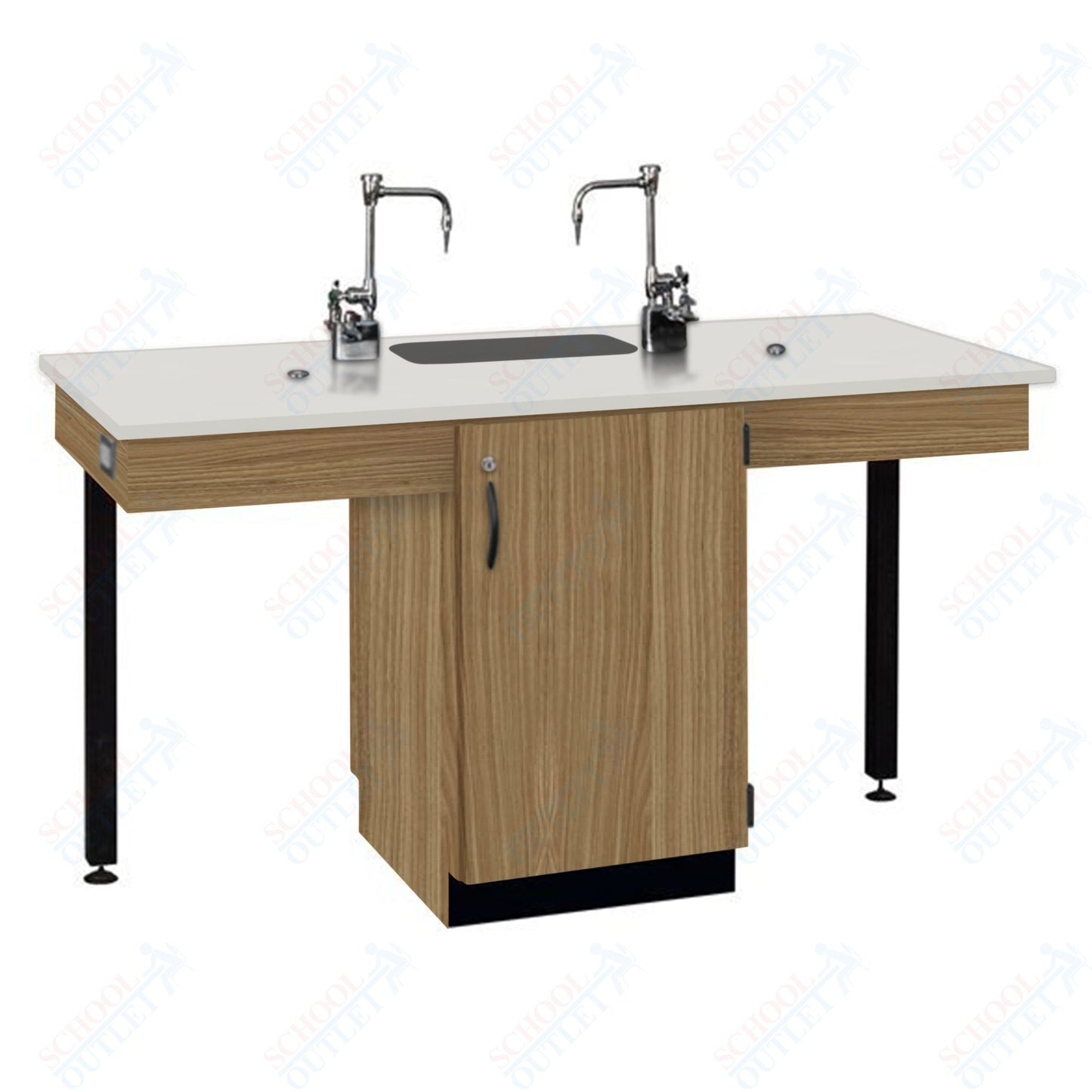 Phenolic Top Two Student Table with Sink (84008 K36 24)