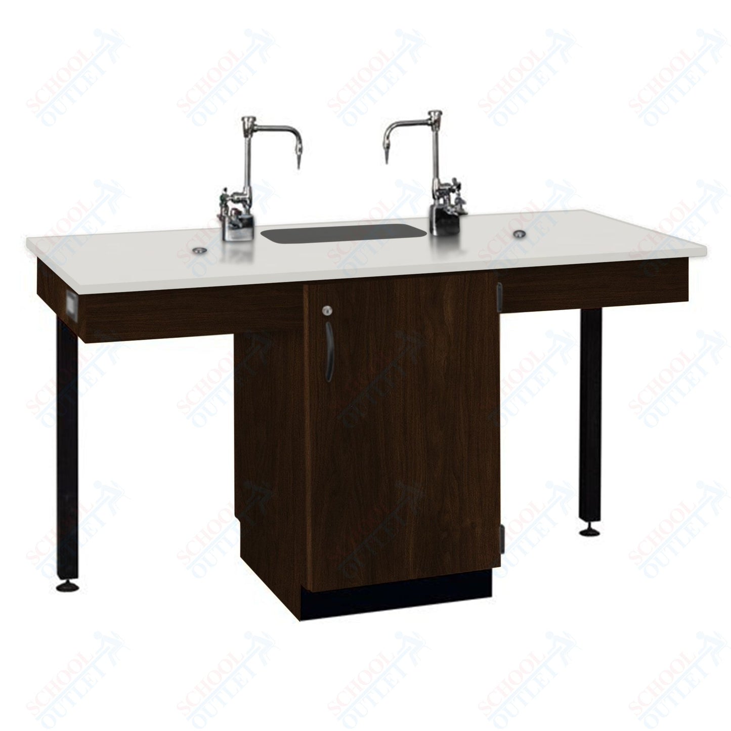 Phenolic Top Two Student Table with Sink (84008 K36 24)