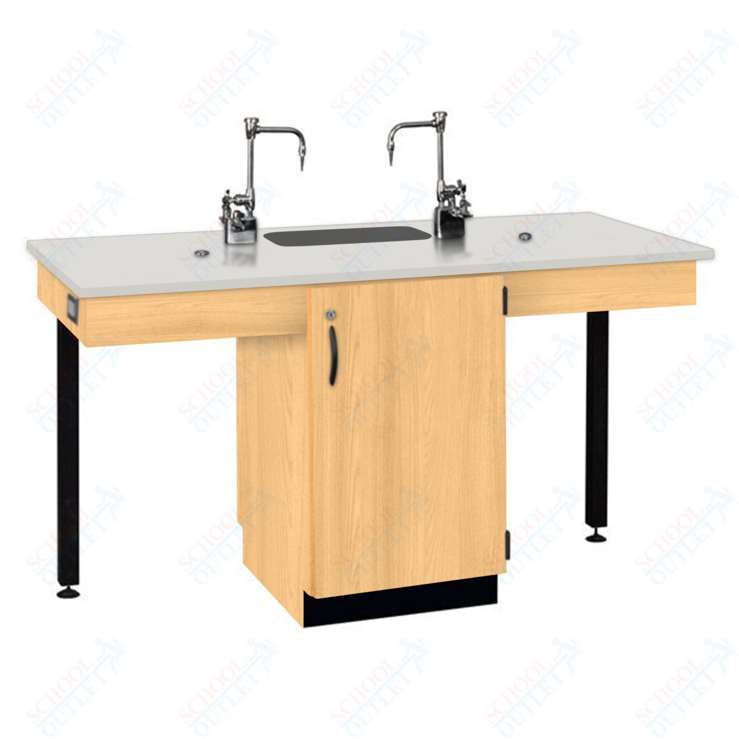 Phenolic Top Two Student Table with Sink (84008 K36 24)