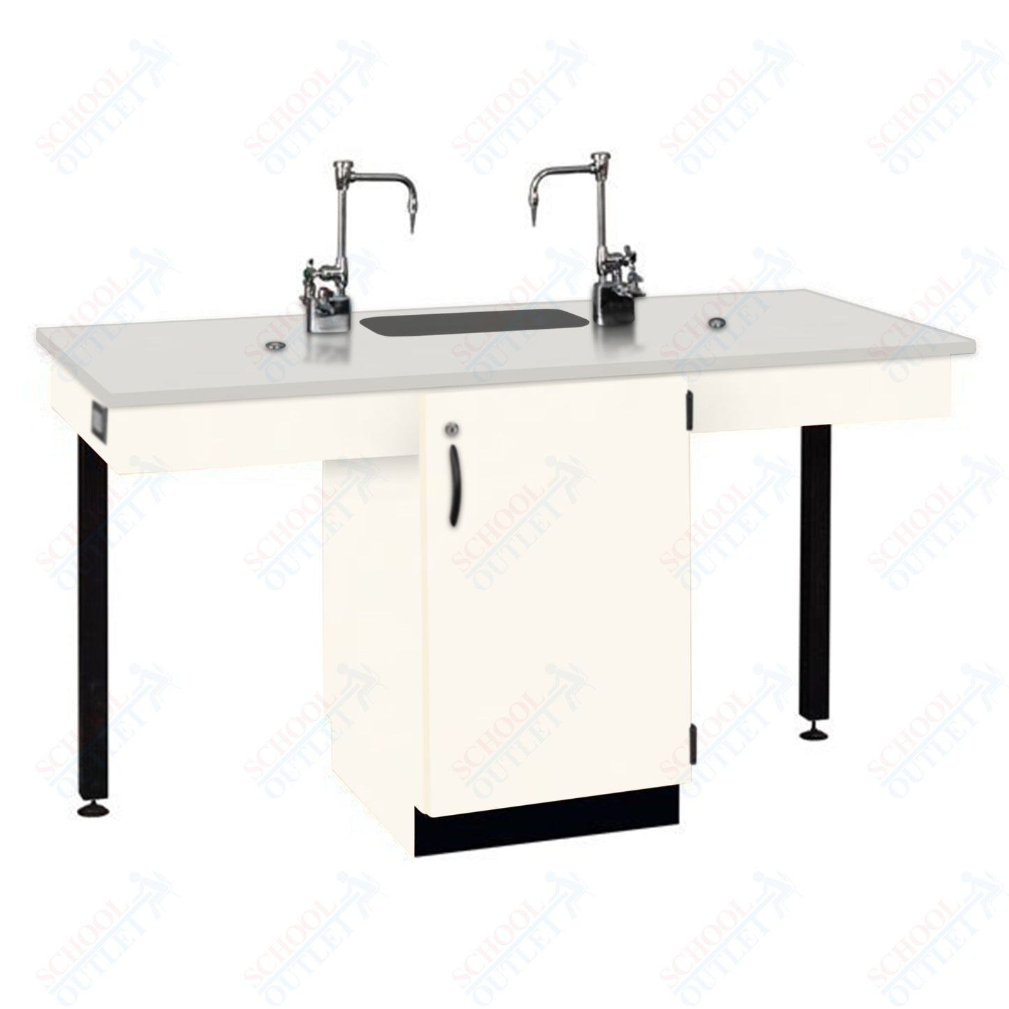 Phenolic Top Two Student Table with Sink (84008 K36 24)